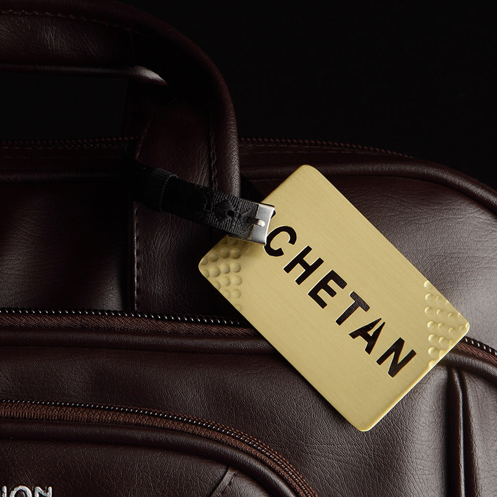 PATTERNED CUSTOMISABLE LUGGAGE TAG