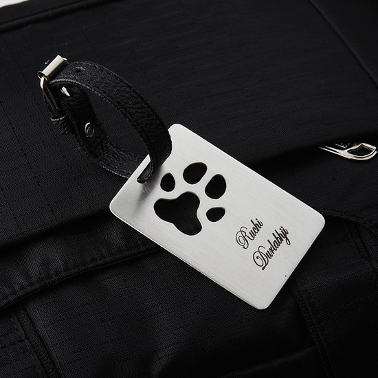 SINGLE PUGMARK CUSTOMISABLE LUGGAGE TAG