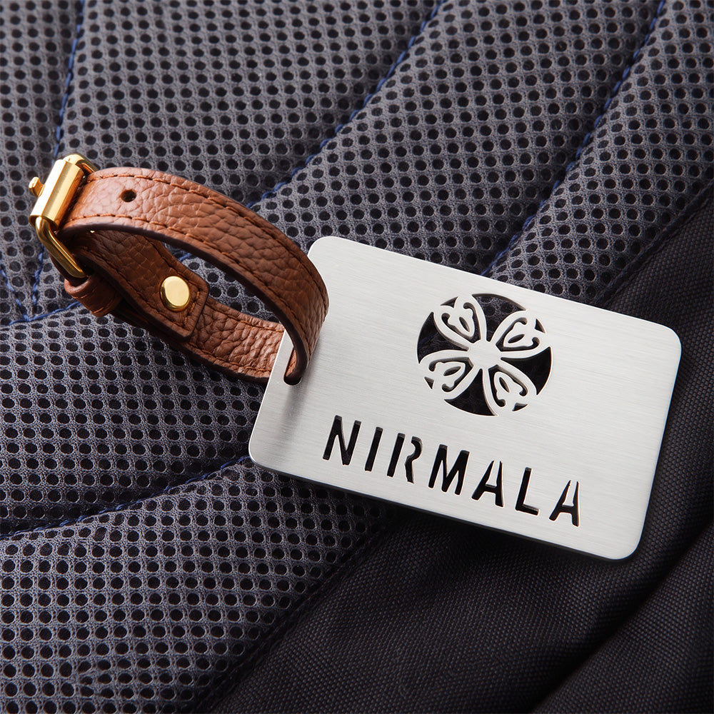 FLOWER CUSTOMISABLE LUGGAGE TAG