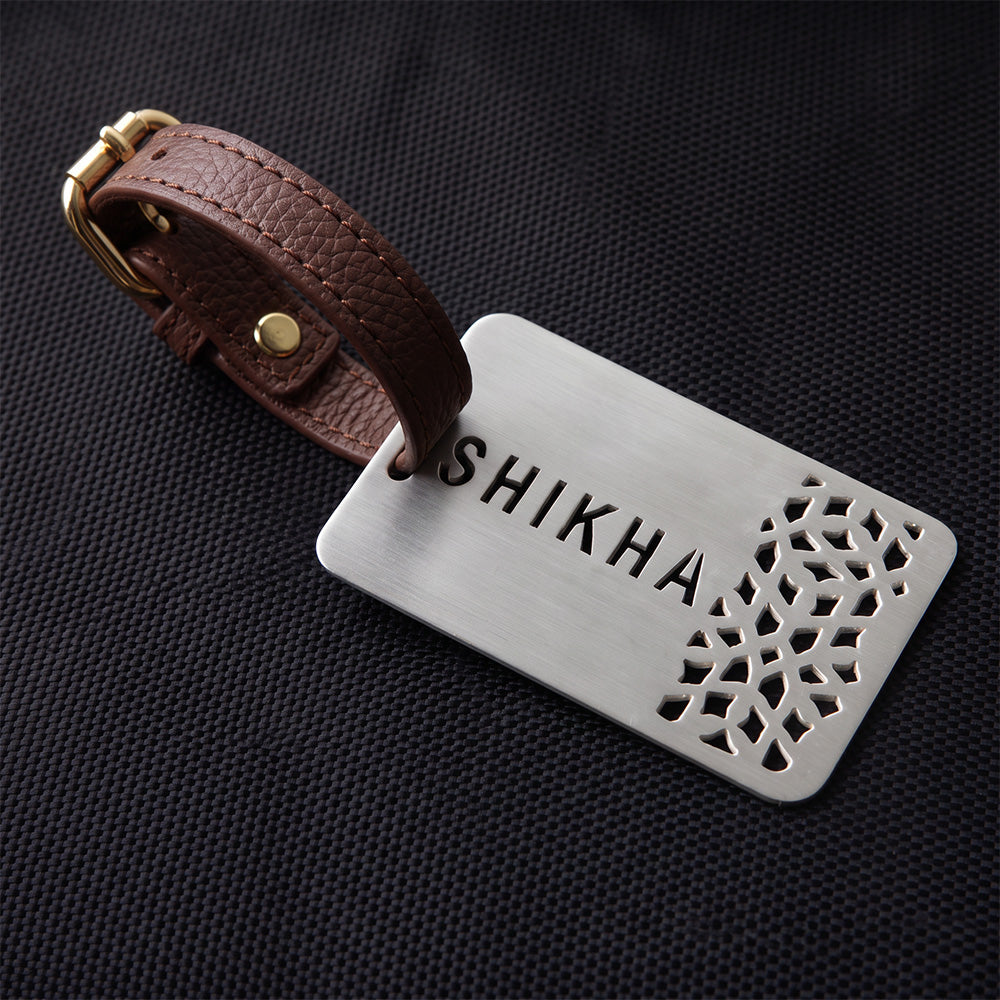 PATTERNED CUSTOMISABLE LUGGAGE TAG