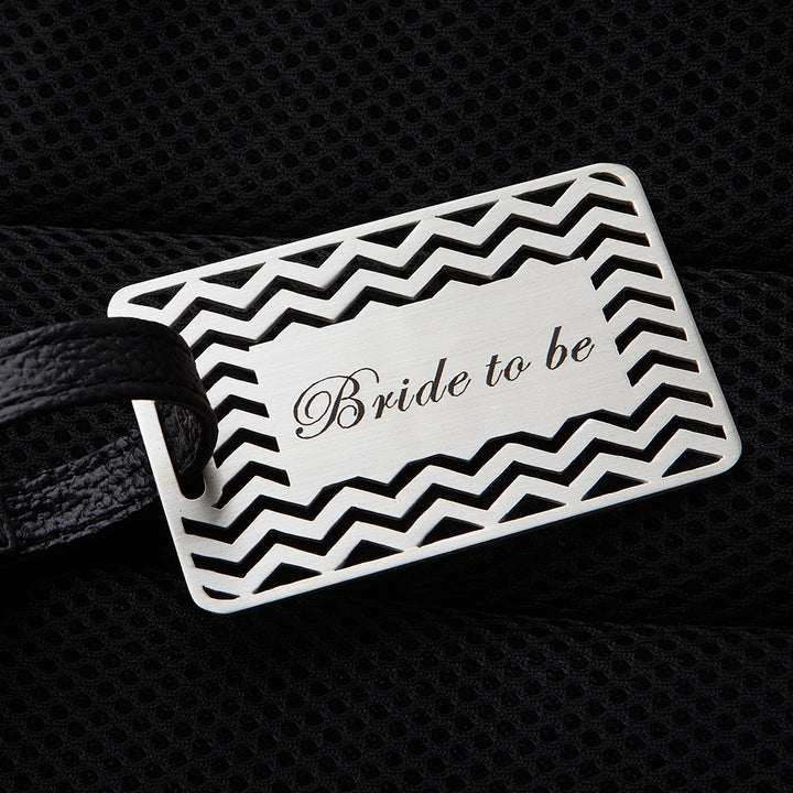 BRIDE TO BE- GEOMETRICAL LUGGAGE TAG