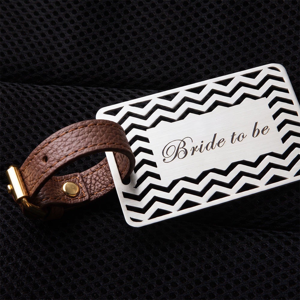 BRIDE TO BE- GEOMETRICAL LUGGAGE TAG
