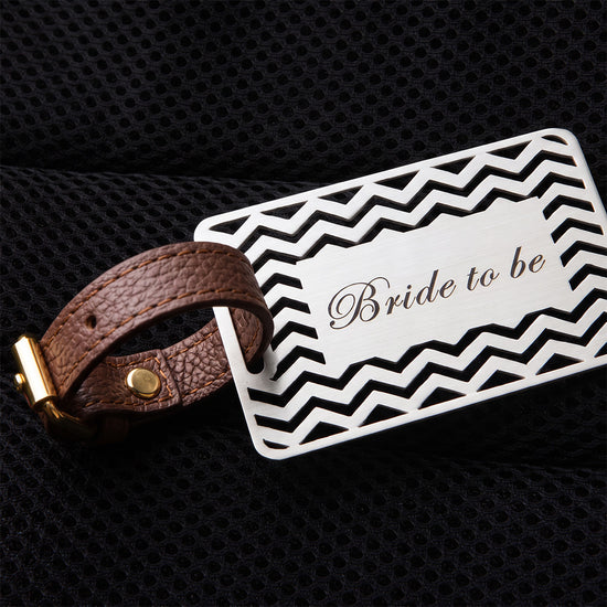 BRIDE TO BE- GEOMETRICAL LUGGAGE TAG
