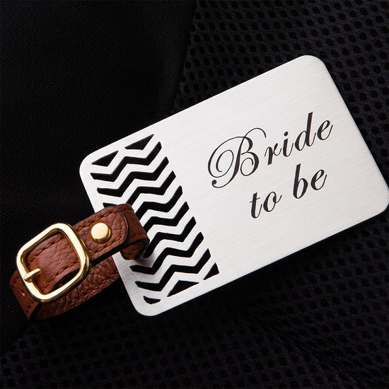 BRIDE TO BE- GEOMETRICAL LUGGAGE TAG
