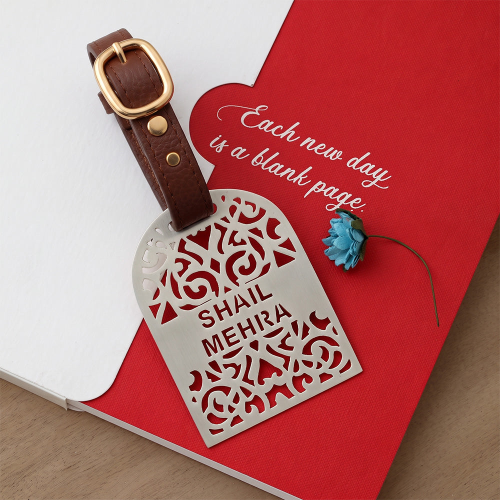 Silver-Plated Luggage Tag