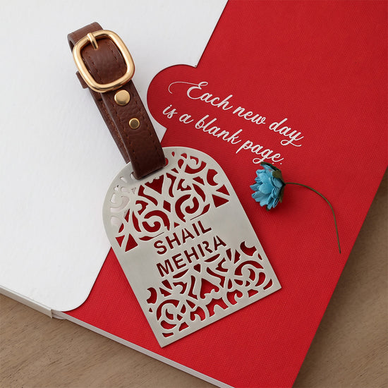Silver-Plated Luggage Tag