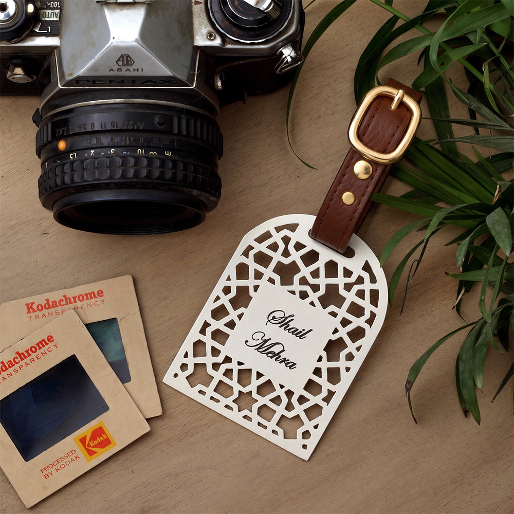 Silver-Plated Luggage Tag