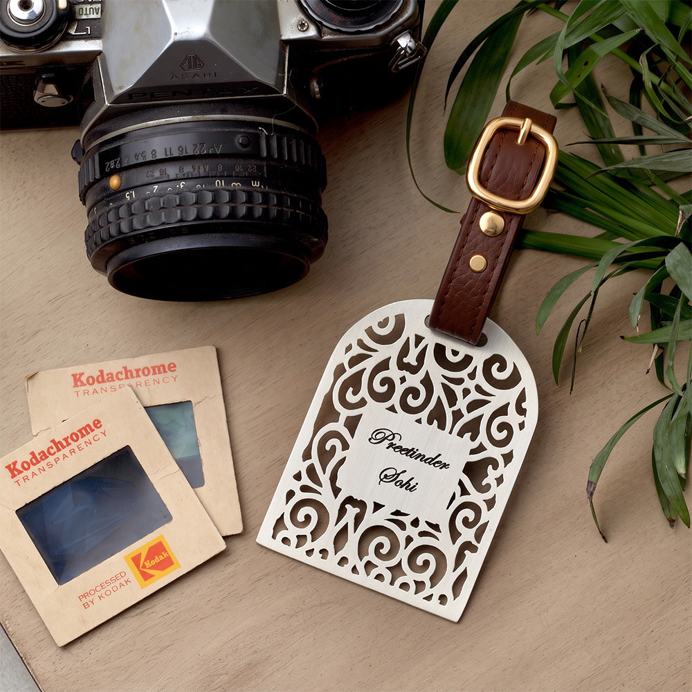 Silver-Plated Luggage Tag