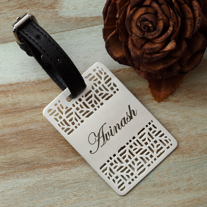 Geometric Harmony Customisable Luggage Tag