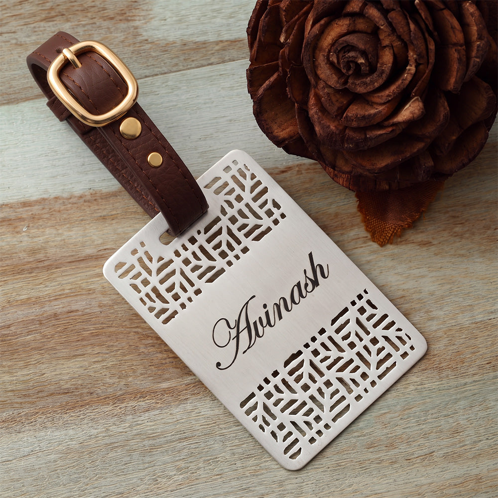 Geometric Harmony Customisable Luggage Tag