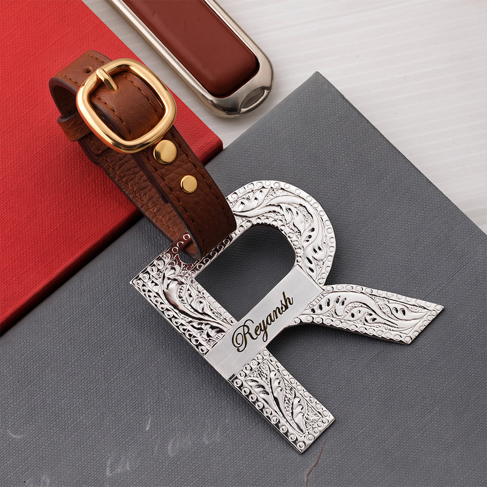 Customisable Alphabet Luggage Tag