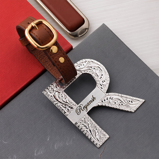 Customisable Alphabet Luggage Tag