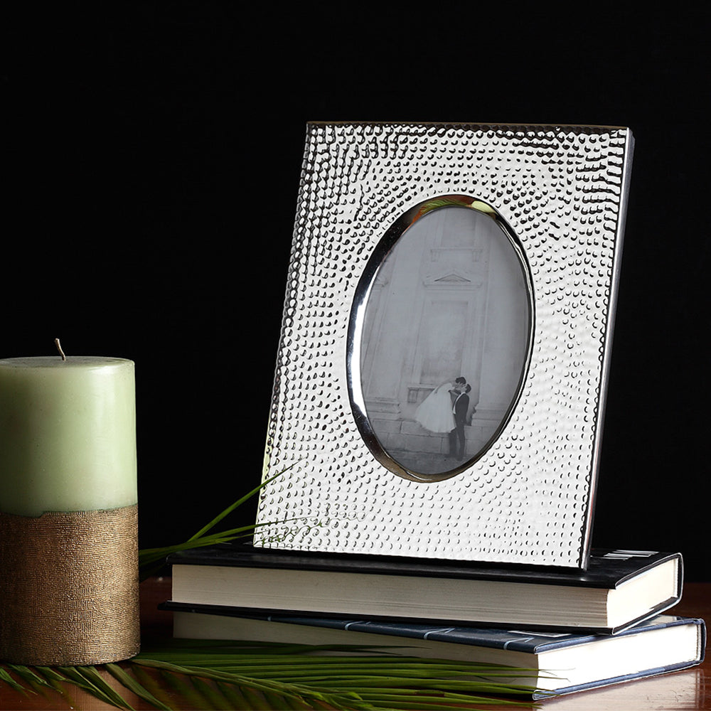 Silver Box Frame Completely handcrafted, made in brass, silver plated and lacquered ...