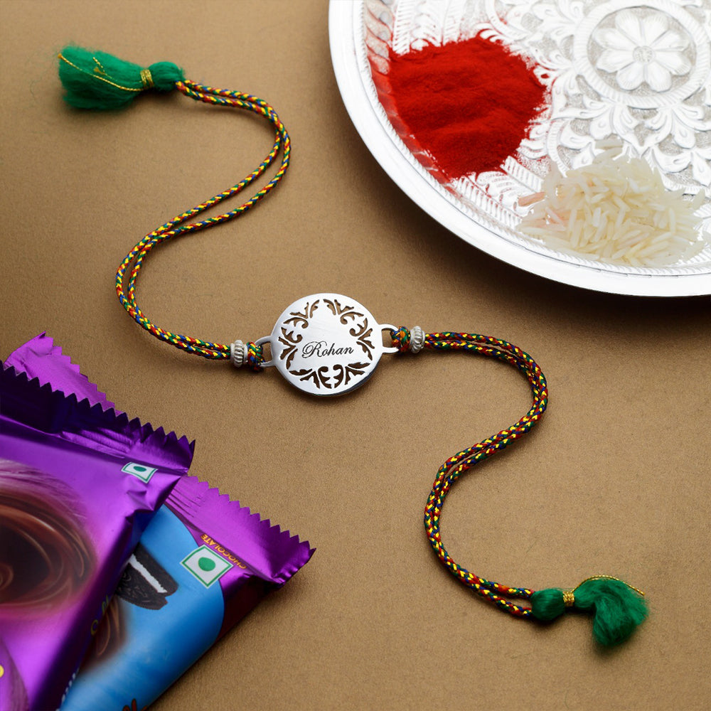 Pro Rakhi Completely handcrafted Rakhi, available in multiple variants. – Code Silver