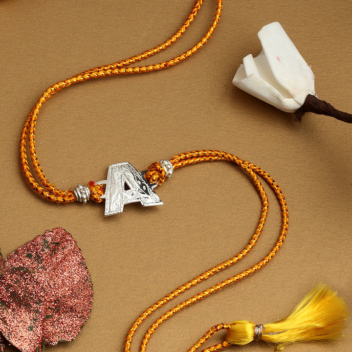 CUSTOMISED SILVER PLATED RAKHI