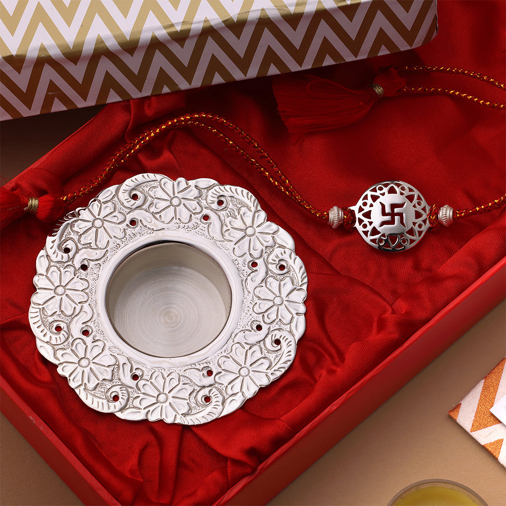 CODE SILVER RAKHI HAMPER
