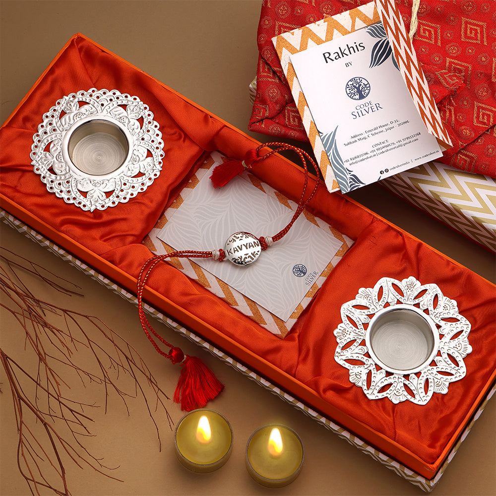 CODE SILVER RAKHI HAMPER