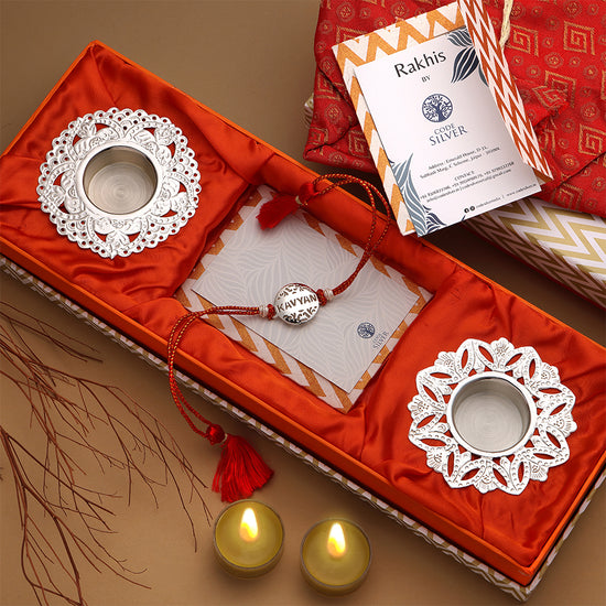 CODE SILVER RAKHI HAMPER
