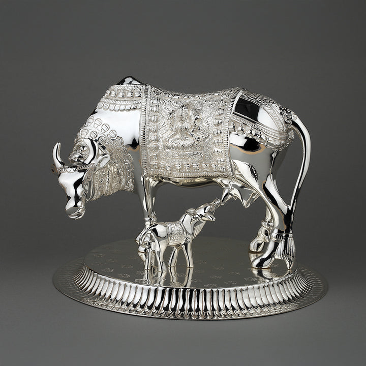 SILVER PLATED KAMDHENU
