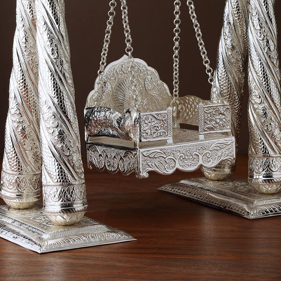 SILVER PLATED DECORATED JHOOLA