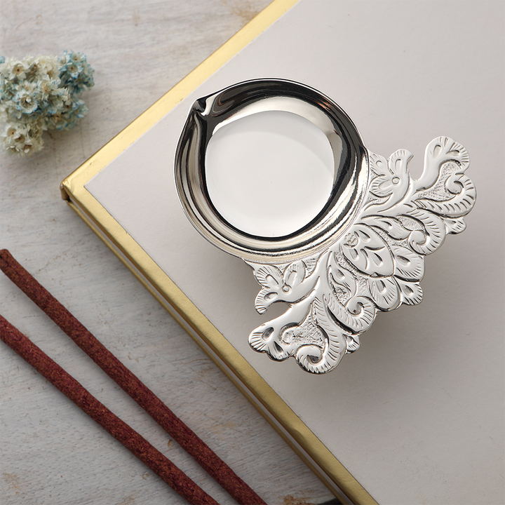Silver Plated Diya