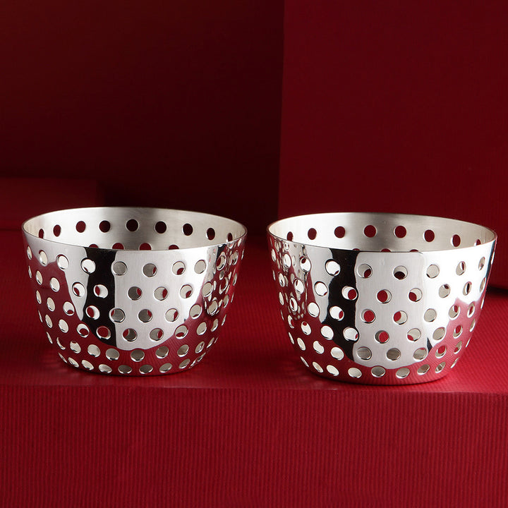 DECORATED TEA LIGHT HOLDER (SET OF 2)