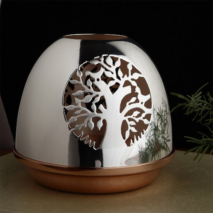 DUAL COLOR TREE TEA LIGHT HOLDER