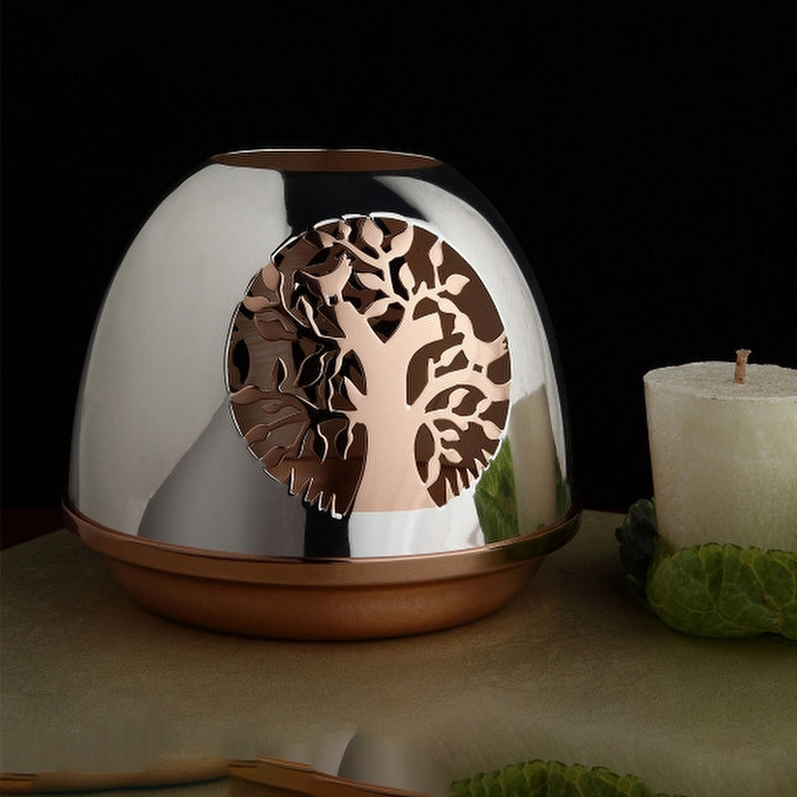 DUAL COLOR TREE TEA LIGHT HOLDER