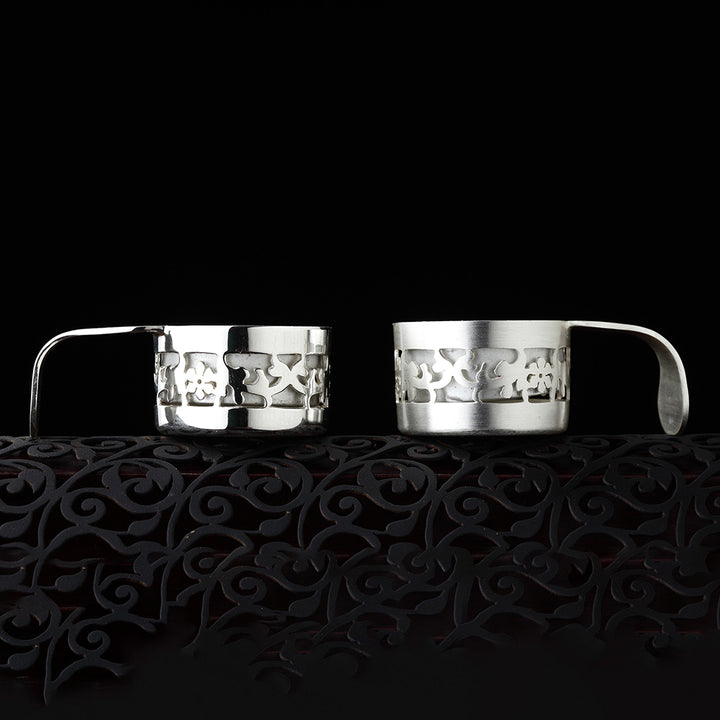 DECORATED TEA LIGHT HOLDER (SET OF 2)