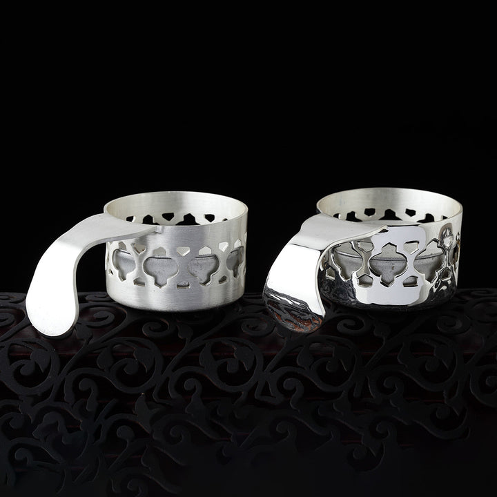 DECORATED TEA LIGHT HOLDER (SET OF 2)