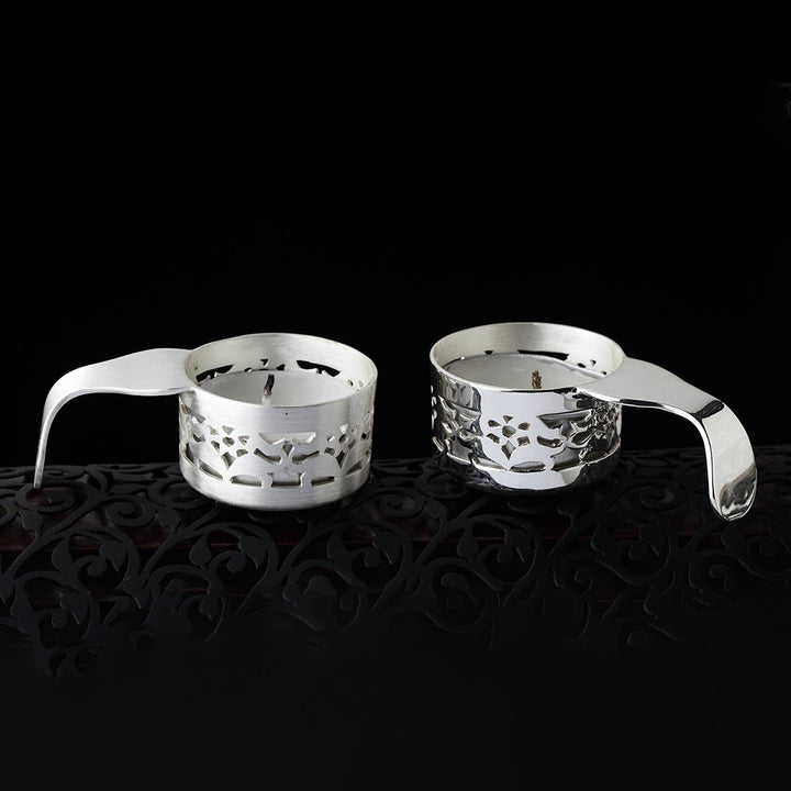 DECORATED TEA LIGHT HOLDER (SET OF 2)