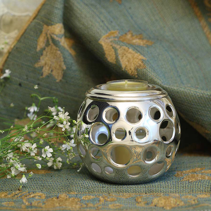 SILVER PLATED TEA LIGHT HOLDER