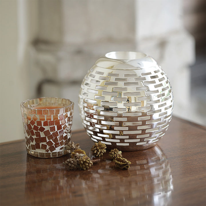 SILVER PLATED TEA LIGHT HOLDER