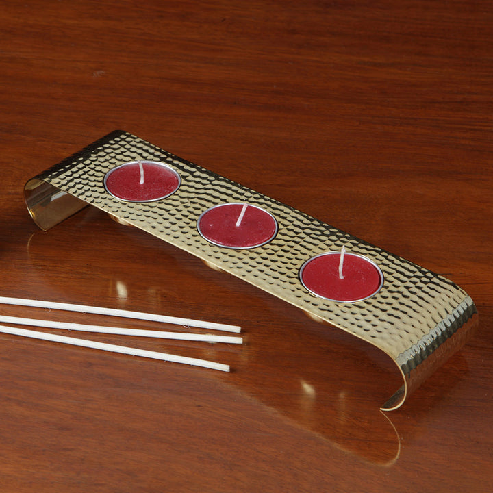 GOLD PLATED TEA LIGHT HOLDER