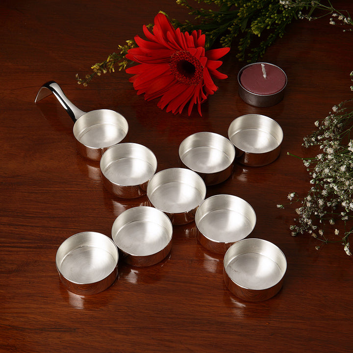 SILVER PLATED TEA LIGHT HOLDER