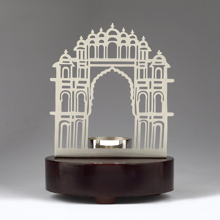 PINK CITY TEALIGHT HOLDER