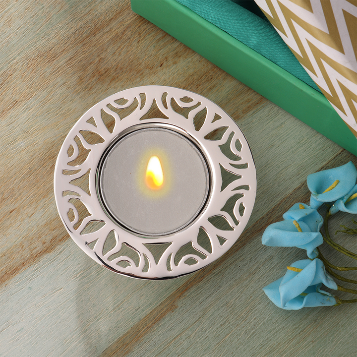 Silver Plated Tealight Holder