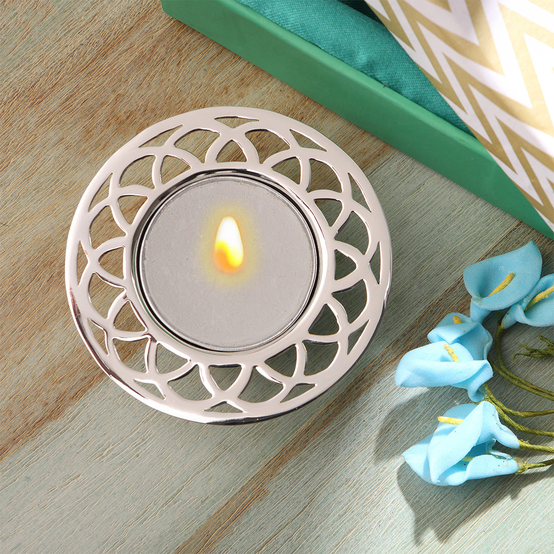 Silver Plated Tealight Holder