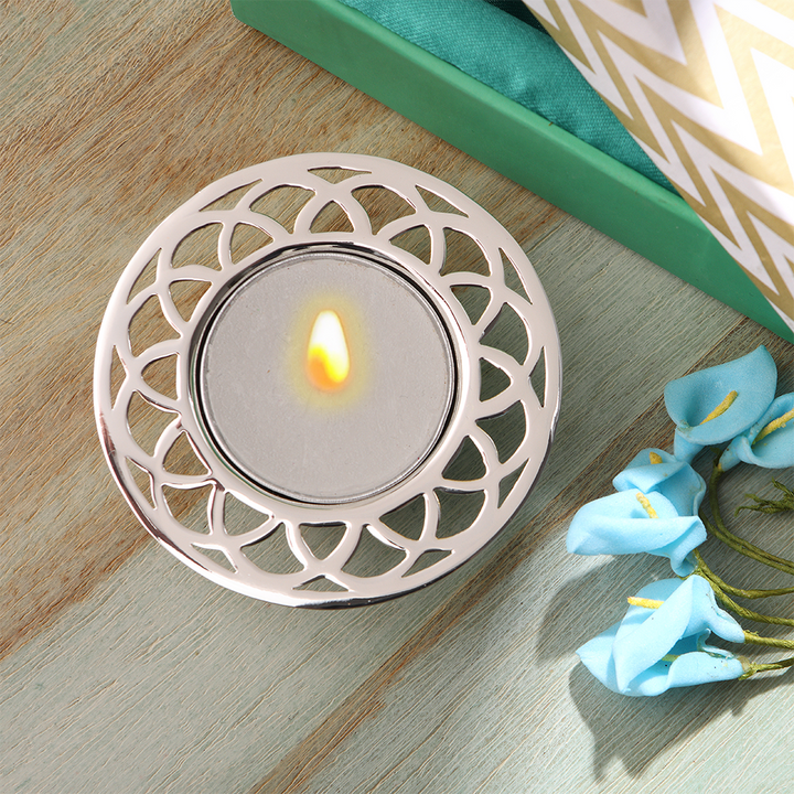 Silver Plated Tealight Holder