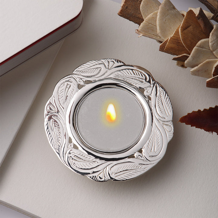 Silver Plated Taelight Holder