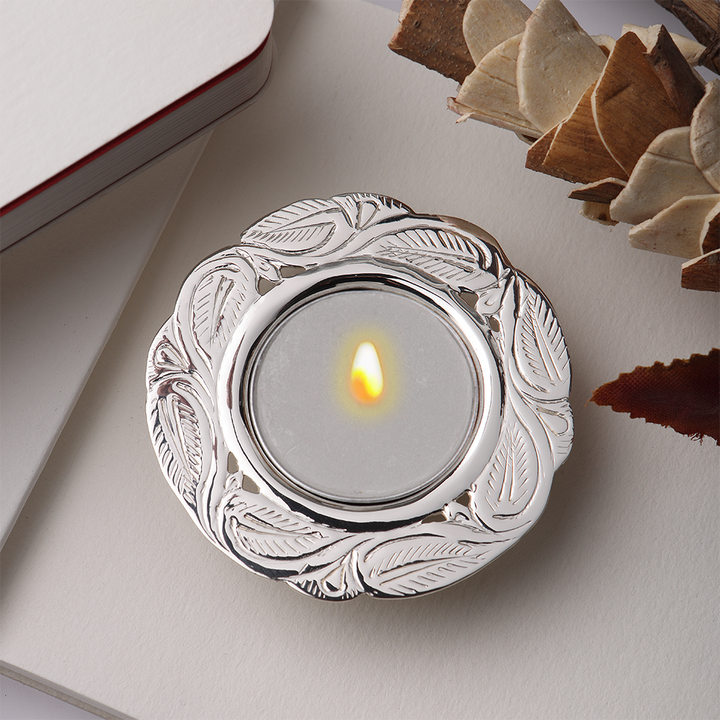 Silver Plated Taelight Holder