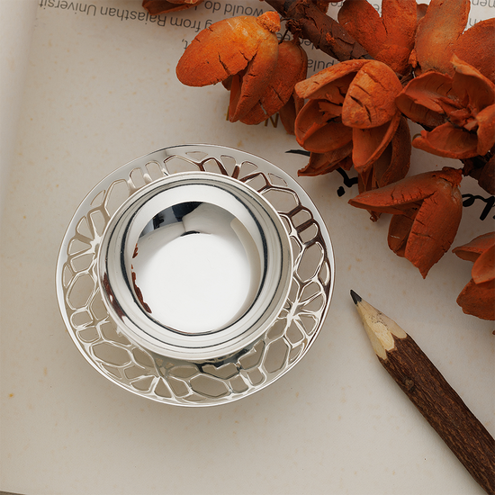 SILVER PLATED TEA LIGHT HOLDER