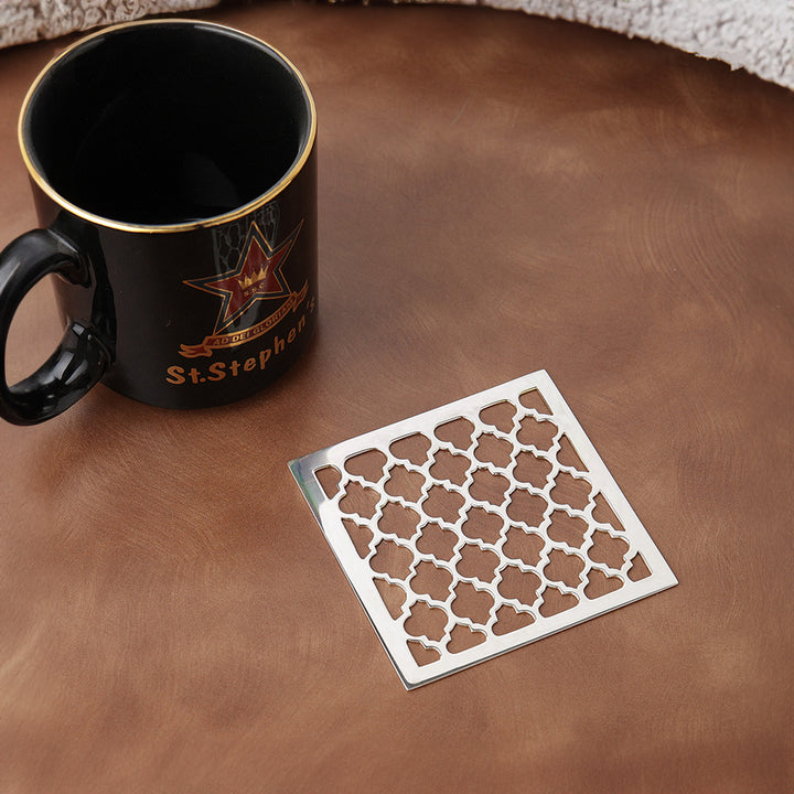 SILVER PLATED COASTERS SET OF 4