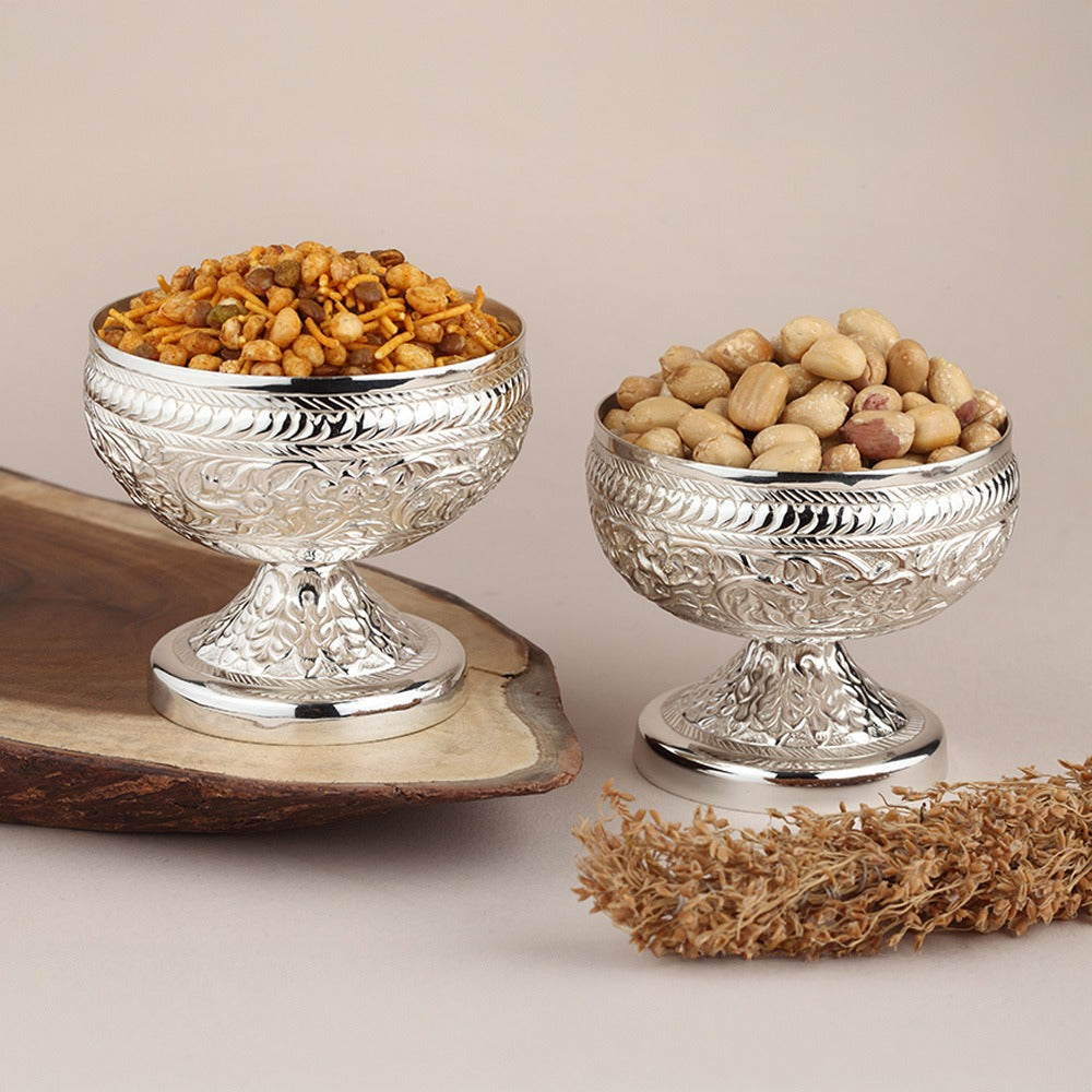 Flower Patterned Snacks Bowls