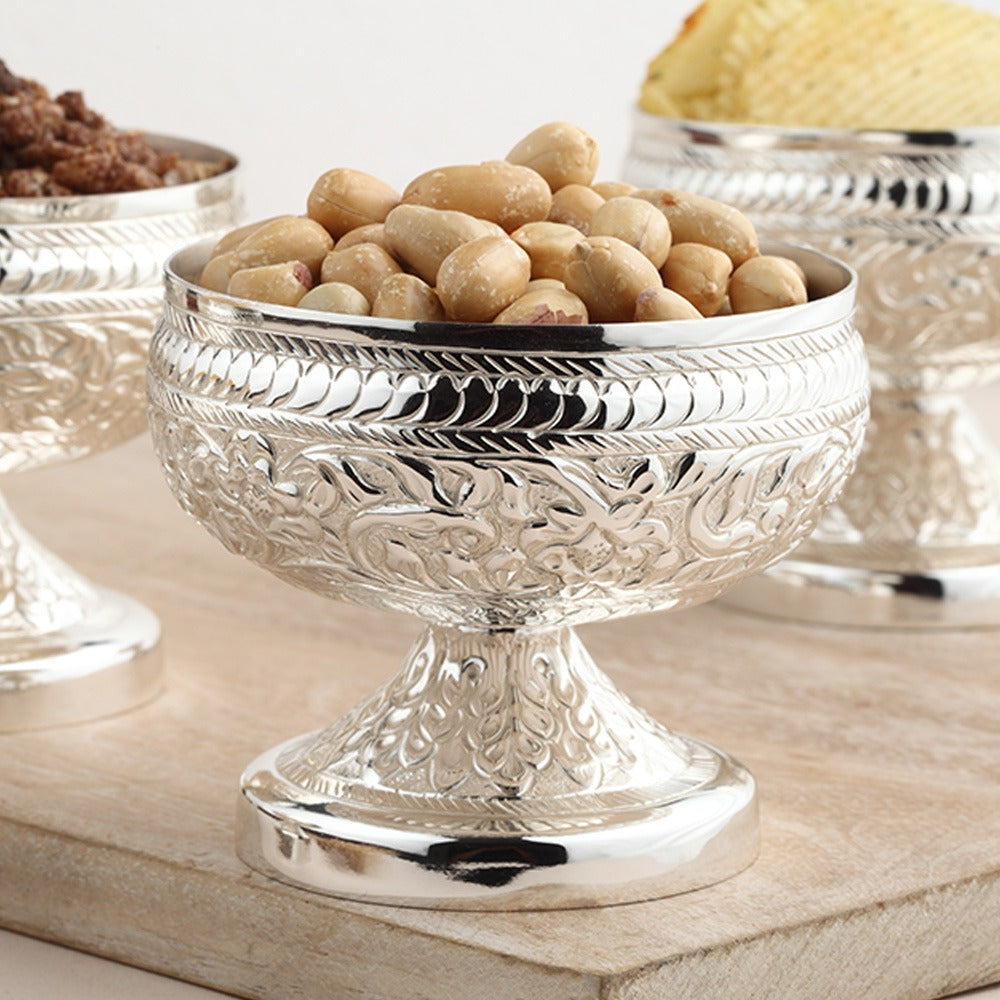 Flower Patterned Snacks Bowls