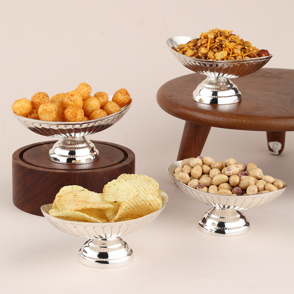 Silver- Plated Snacks Bowls