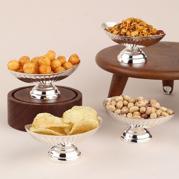 Silver- Plated Snacks Bowls