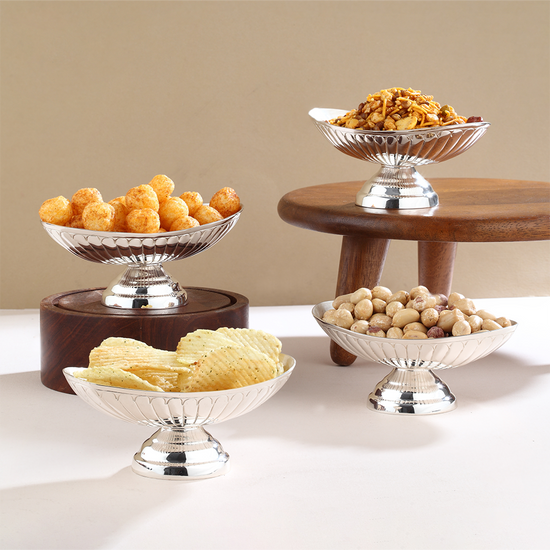 Silver- Plated Snacks Bowls