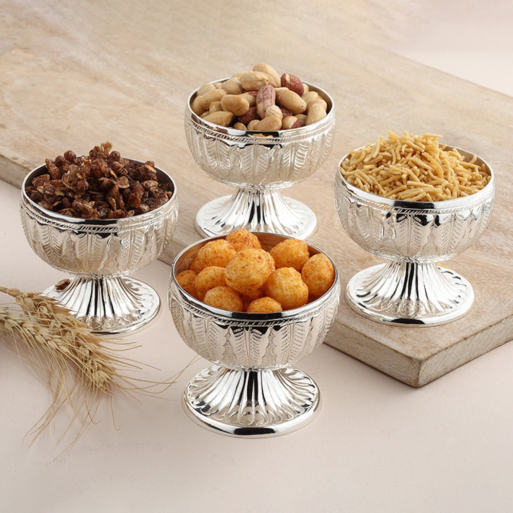 Flower Patterned Snacks Bowls