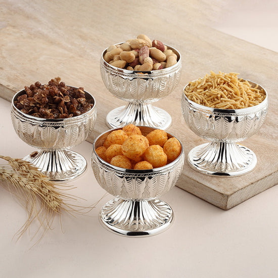 Flower Patterned Snacks Bowls